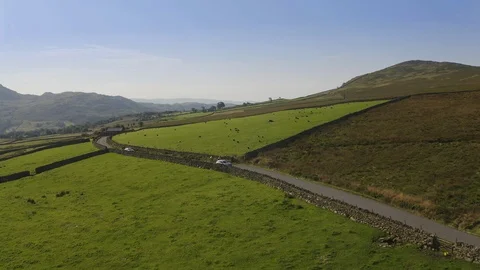 Aerial view of a road Stock-Footage 127481491