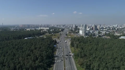 Aerial View road in the forest 스톡 동영상 96615606