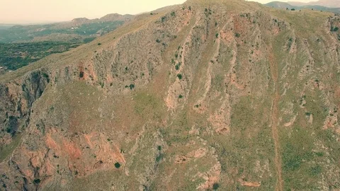 Aerial view of the road in mountains Stock Footage 72672014