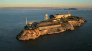 Aerial View The Rock Alcatraz Island, San Francisco Bay, Usa Stock Footage