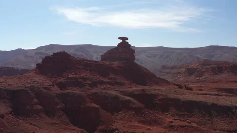 Aerial View of Rock Formation Stock Footage 160730675
