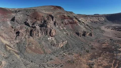 Aerial view of rock formations of El Teide National Park, Tenerife, Canary Video stock 301715941