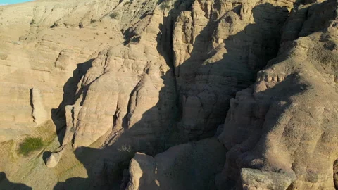 Aerial view of rock formations. Video stock 327674826