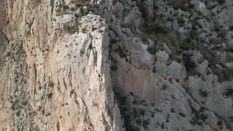 Aerial view of rock ledges 库存影片 239776893