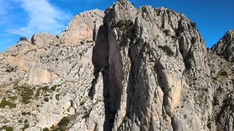 Aerial view of the rocks mountain Stock Footage 239768399