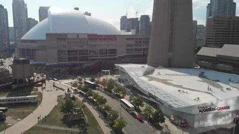 Aerial View of the Rogers Centre Stock Footage 143102113