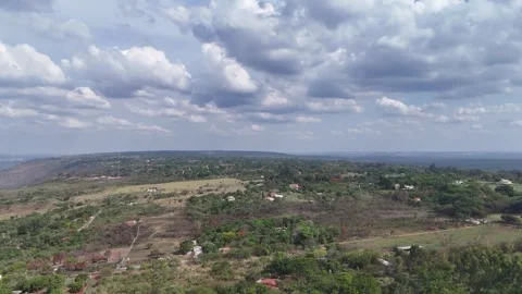 Aerial View of Rolling Hills and Forest Landscape Stock Footage 325593475