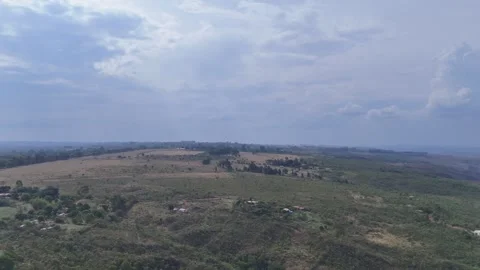 Aerial View of Rolling Hills and Forest Landscape 動画素材 325593544