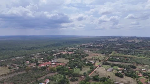 Aerial View of Rolling Hills and Forest Landscape Stock Footage 325593565