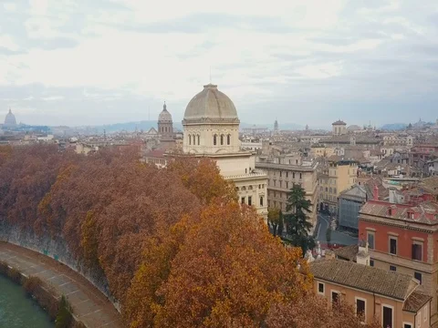 Aerial view of Rome Stock-Footage 78351813