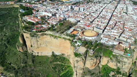 Aerial view of Ronda Stock Footage 284858660