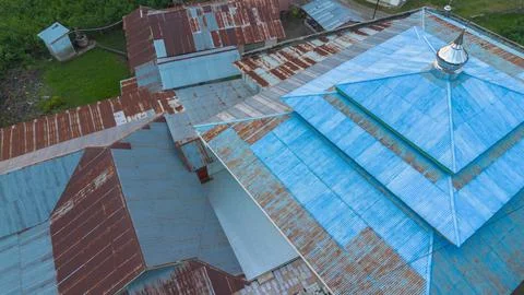 Aerial View of Rooftops With a Dome Fotos Stock