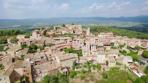 Aerial view of Roussillon Video stock 72952314