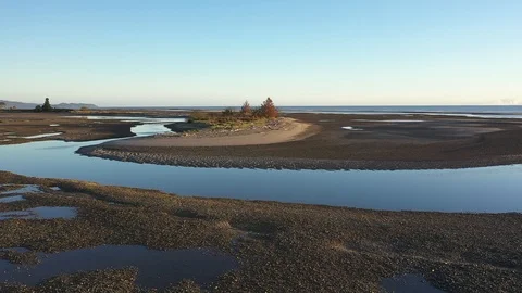 Aerial view, Ruby Bay, New Zealand Video stock 106453207
