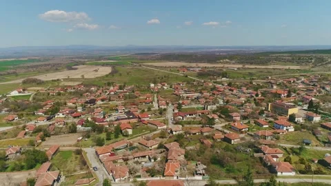 Aerial view of ruins of ancient Mezek Fortress, Haskovo Region, Bulgaria Stock Footage 167724120