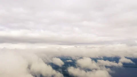Aerial view running clouds in the sky in motion. Stock Footage 136432523