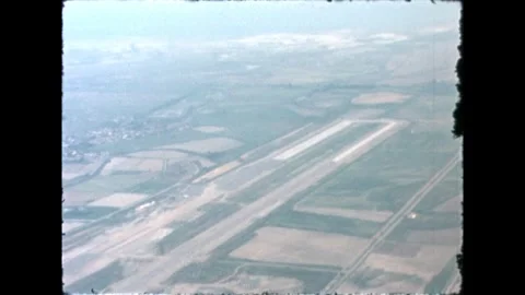 Aerial View of Runway Stock Footage 277585334