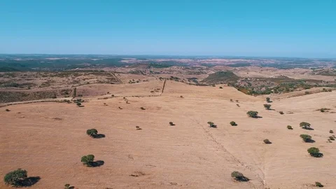 Aerial View Rural Landscape Stock Footage 77766814
