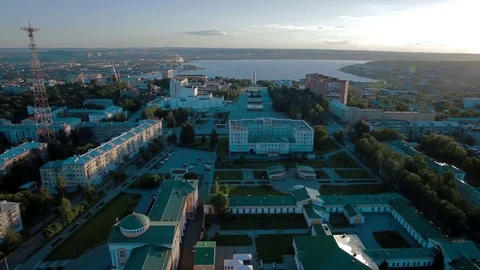 Aerial view of Russian Museum 스톡 동영상 73566975