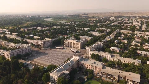 Aerial view of Rustavi Stock Footage 316744424