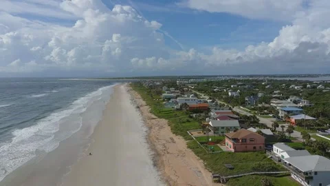 Aerial View of Saint Augustine Beach Florida Stock Footage 328274448