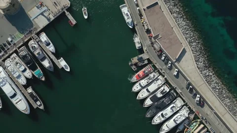 Aerial View of Saint Tropez (Provence, France) Stock Footage 238385341