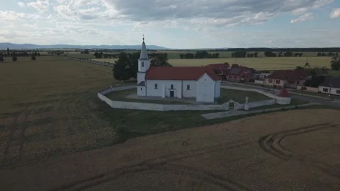 Aerial View of Saints Peter and Paul Church in Pac, Slovakia Stock Footage 341161593