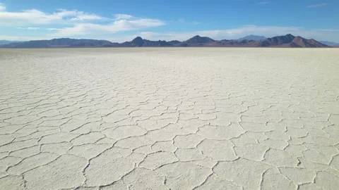 Aerial View of Salt Flats Stock Footage 163232102