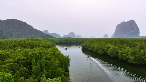 Aerial view of Samet Nang Video stock 247055517