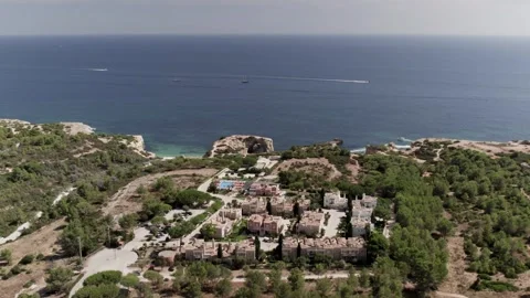 Aerial view of sand beach Full HD Stock Footage 299735183