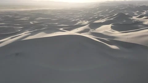 Aerial view of sand dunes, Mongolia. Stock Footage 316891410