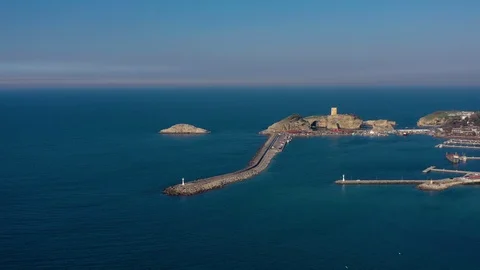 Aerial view of sandy beach of Black Sea near the town of Sile, Turkey 14 Stock Footage 127081139