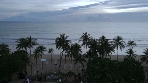 Aerial view of sandy beach in Phuket, Thailand Vídeos de archivo 329286589