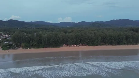 Aerial view of sandy beach in Phuket, Thailand 스톡 동영상 329286637