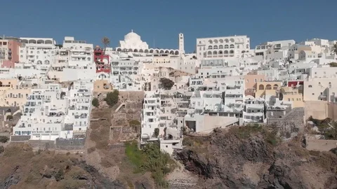Aerial View of Santorini Stock Footage 99994806