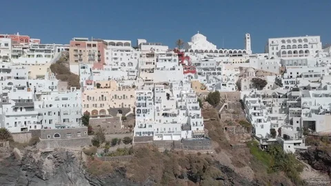 Aerial View of Santorini Stock Footage 99994867