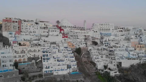 Aerial View of Santorini Stock Footage 116364555