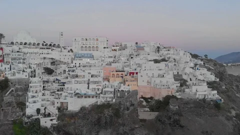 Aerial View of Santorini Stock Footage 116364558
