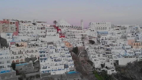 Aerial View of Santorini Stock Footage 116364560