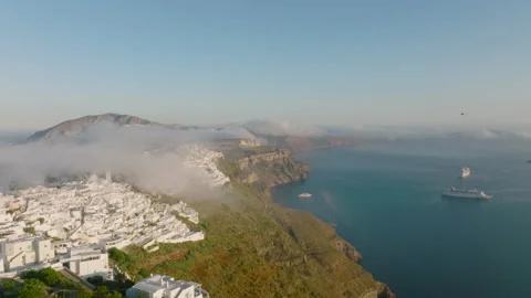 Aerial view of Santorini, Greece 動画素材 220199651