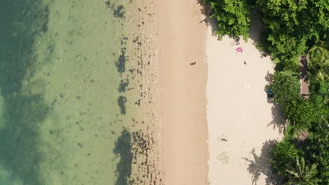Aerial view of Sanur beach Video stock 218313817
