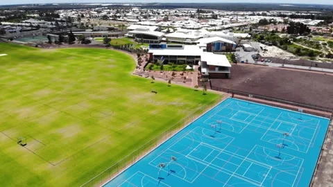 Aerial view of a School Stock-Footage 138931922