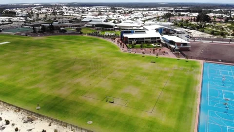 Aerial view of a School Stock-Footage 138933347