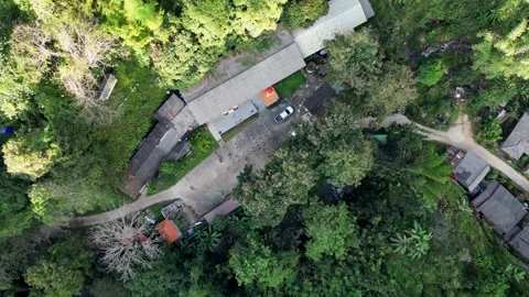 Aerial view of school Video stock 259860731