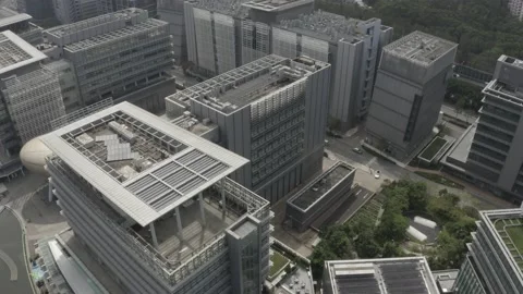Aerial View of Sciene Park, Hong Kong. Shot on Mavic Pro 2 Stock Footage 144908730