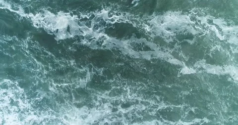 Aerial View of Sea Foam Pattern The Concept of Texture Stock Footage 323275372