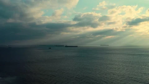 Aerial view of sea Stock Footage 192931203