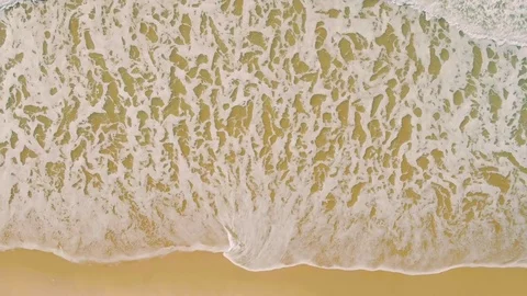 Aerial View Seascape with Waves Stockbeeldmateriaal 72614319