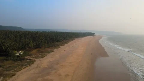 Aerial view of seashore Video stock 156519633