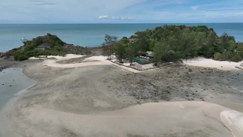 Aerial view of seashore of Koh Samui Thailand Stock Footage 266799851